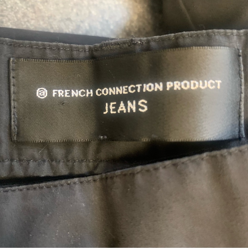 French Connection Mens Black Cargo Pants Size 36 x 33